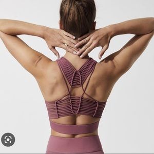 Carbon38 Sayang mauve pink sports bra - S